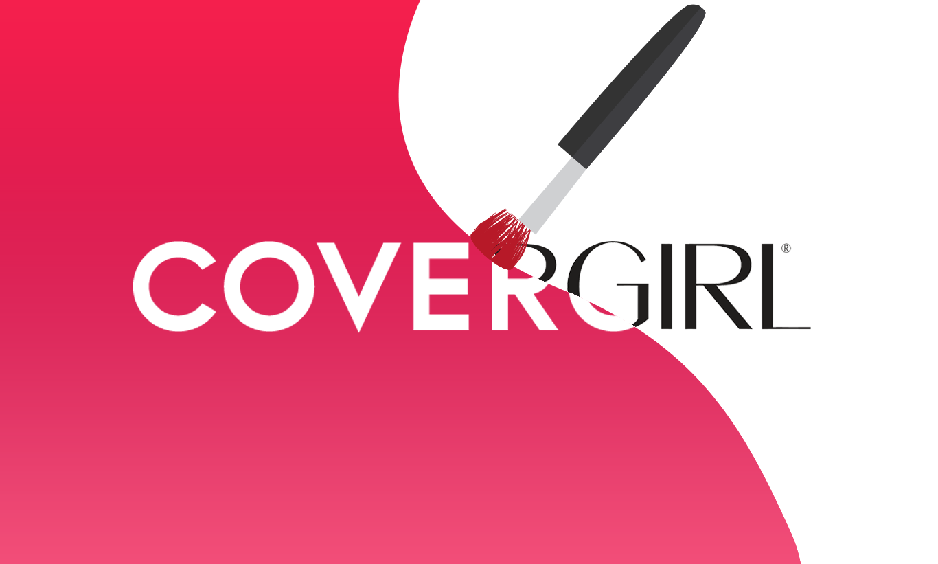 Covergirl. COVERGIRL лого. Косметика гиф. Косметика красный логотип. Ребрендинг логотипа косметики.